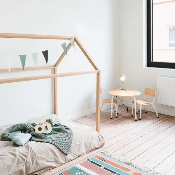 Childhome Huis Bedframe Naturel 90 x 200 cm