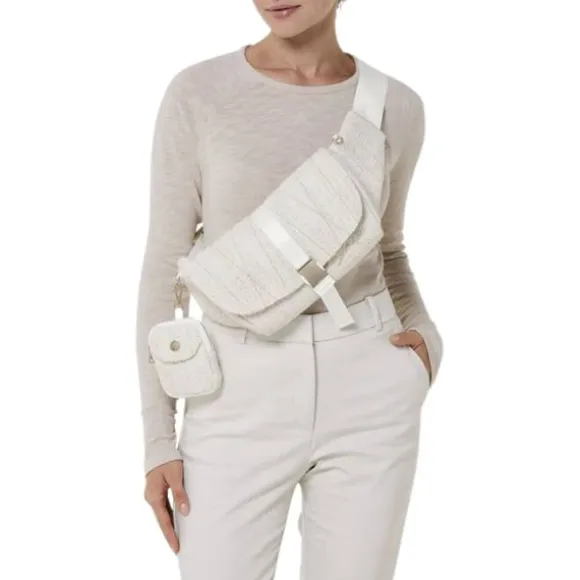 Cybex COYA Draagzak Bouclé - Cream White/White