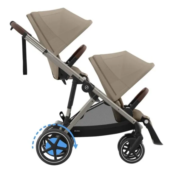 Cybex E-Gazelle S Duowagen - Taupe - Almond Beige / Beige