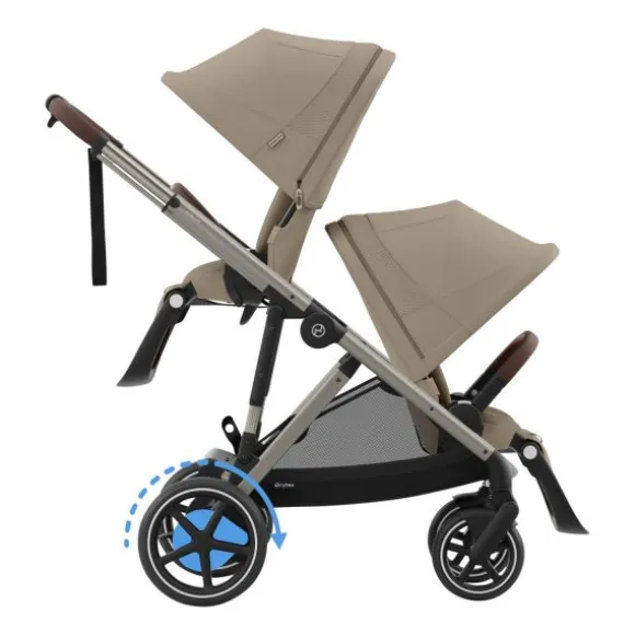 Cybex E-Gazelle S Duowagen - Taupe - Almond Beige / Beige