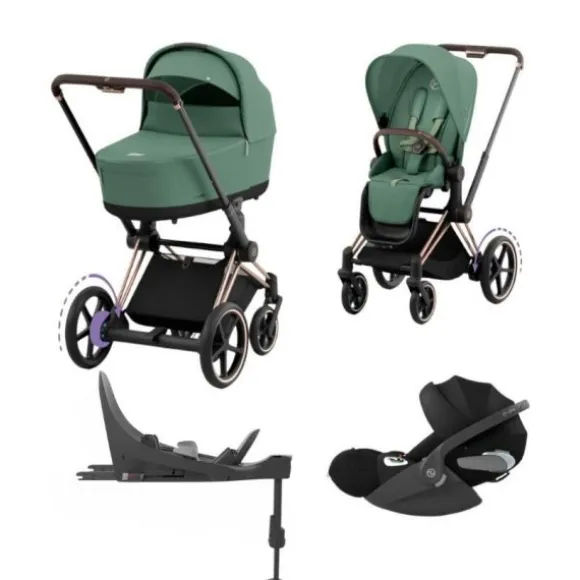 Cybex E-Priam 4 Kinderwagen Set 4-in-1 - Sepia Black