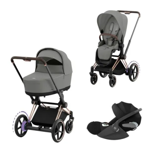 Cybex E-Priam 4 Kinderwagen Set 3-in-1 - Cozy Beige