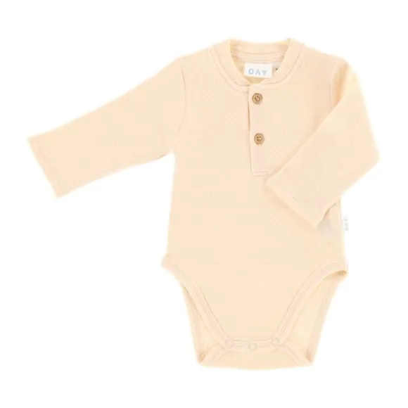 DAY Romper Met Knoopjes - Apricot - Maat 62/68