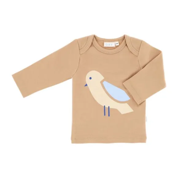 DAY T-Shirt Lange Mouw - Mocha - Mt. 50/56