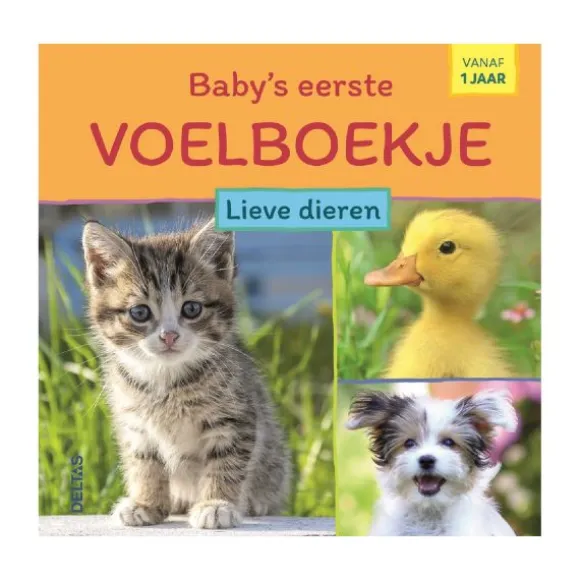 Deltas Boekje - Baby's Eerste Voelboekje - Lieve Dieren