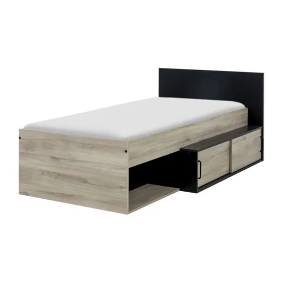 Diagone Erque 1-Persoons Bed - 90x200 cm - Eiken Krönberg Licht