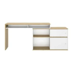 Diagone Modula Modulair Bureau - Ambachtelijk Eikenhout