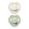 Difrax Dynamic Lovi Prime Fopspeen - 0-6mnd - 2st. - Coconut/Pistachio