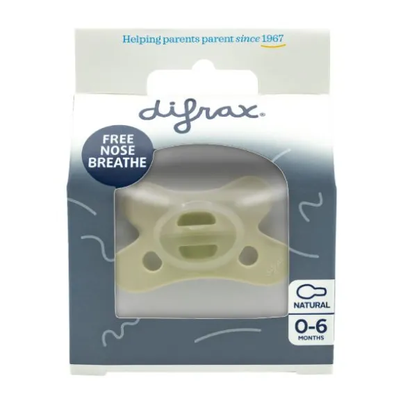 Difrax Fopspeen Naturel Edelsteen - Lime Emerald - 0-6 Mnd