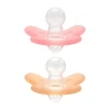 Difrax Siliconen Fopspeen Raspberry / Caramel 6-12 Mnd 2 Stuks