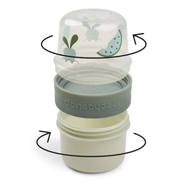 Done By Deer Birdee 2-Way Snackbox - Small - Sand