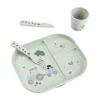 Done by Deer Foodie Dinerset met Zuignap - Tiny Farm - Groen