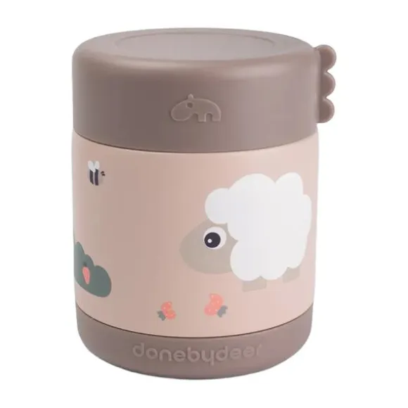 Done By Deer Food Jar - Tiny Farm - Blue