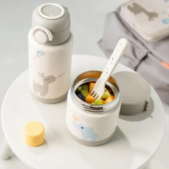 Done By Deer Food Jar - Tiny Farm - Blue