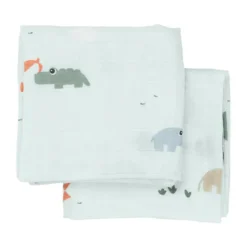 Done By Deer Playground Multidoek - 2-Pack - Blue