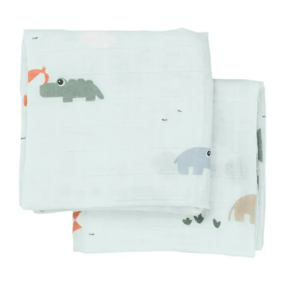Done By Deer Playground Multidoek - 2-Pack - Blue