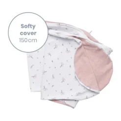 Doomoo Softy Flower Pink Voedingskussenhoes
