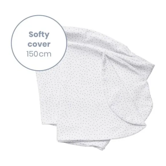 Doomoo Softy Silver Dots Voedingskussenhoes