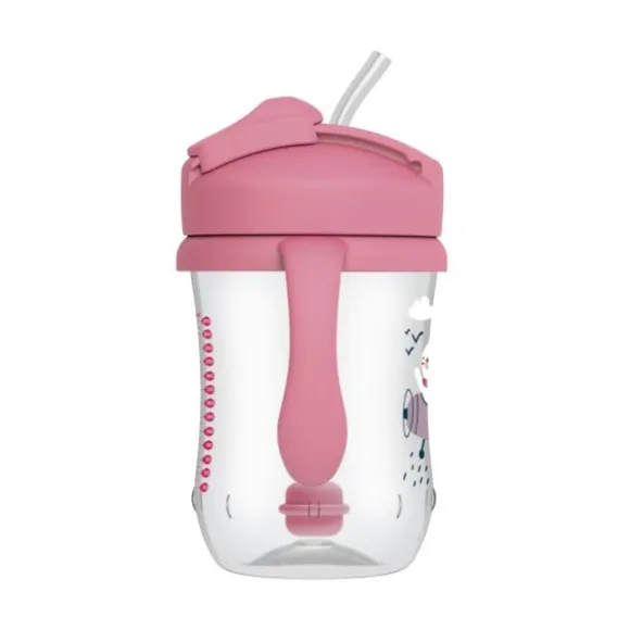 Dr. Brown's Eerste Rietjesbeker Roze 270 ml