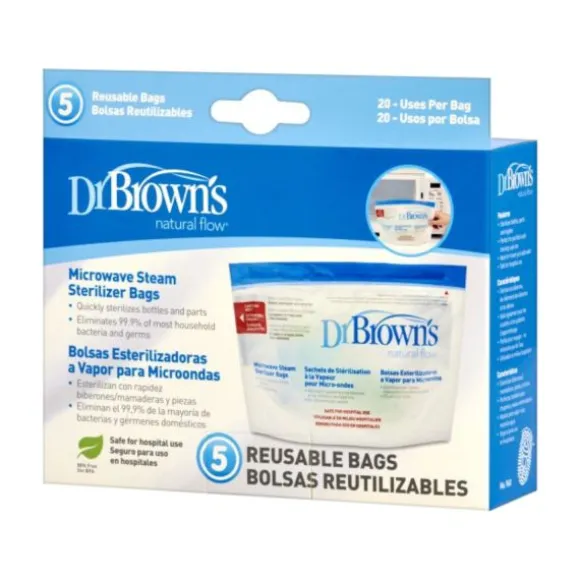 Dr. Brown's Magnetron Sterilisatiezakjes 5 Stuks