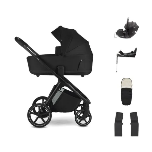 Easywalker Zoey Kinderwagen Bundel - Almond Taupe | Dubatti by Römer Baby-Safe Pro - Pitch Black