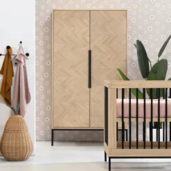 Europe Baby Beau Babykamer Naturel | Bed 60 x 120 cm + Commode