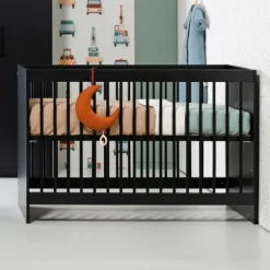 Europe Baby Nova Babybed Zwart 60 x 120 cm