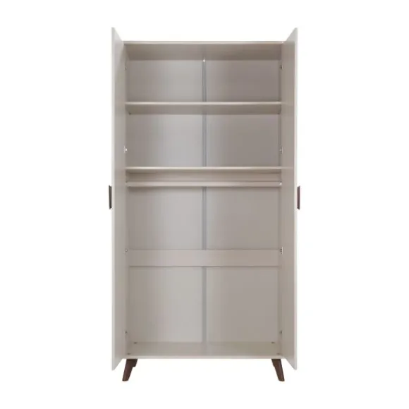 Europe Baby Olivia II Ledikant 60 x 120 cm - Oatmeal / Walnoot - Retro