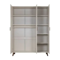 Europe Baby Olivia Kledingkast - 3-Deurs - Oatmeal - Retro