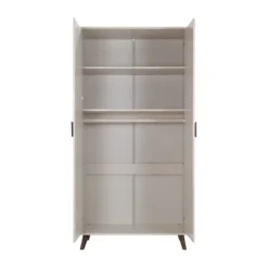Europe Baby Olivia Kledingkast - 2-Deurs - Oatmeal - Retro