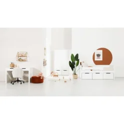 Europe Baby Ralph Kinderkamer Wit | Bed 90 x 200 cm + Bureau