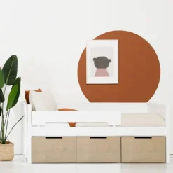 Europe Baby Ralph Kinderkamer Wit / Accent Hout Look | Bed 90 x 200 cm + Bureau
