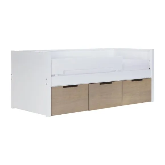 Europe Baby Ralph Kinderkamer Wit / Accent Hout Look | Bed 90 x 200 cm + Bureau