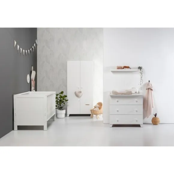 Europe Baby Sarah Kledingkast 2-Deurs Wit