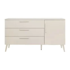 Europe Baby Sev Babykamer Oatmeal/Oatmeal | Ledikant 60 x 120 + Commode