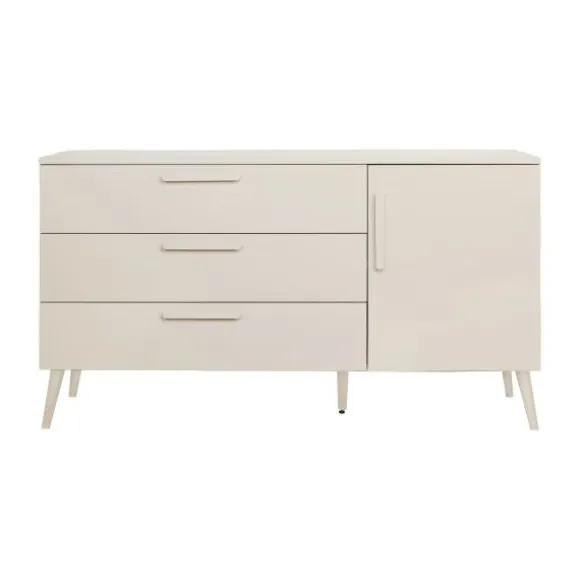 Europe Baby Sev Babykamer Oatmeal/Oatmeal | Ledikant 60 x 120 + Commode