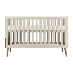 Europe Baby Sev Babykamer Oatmeal/Walnoot | Ledikant 60x120 + Commode