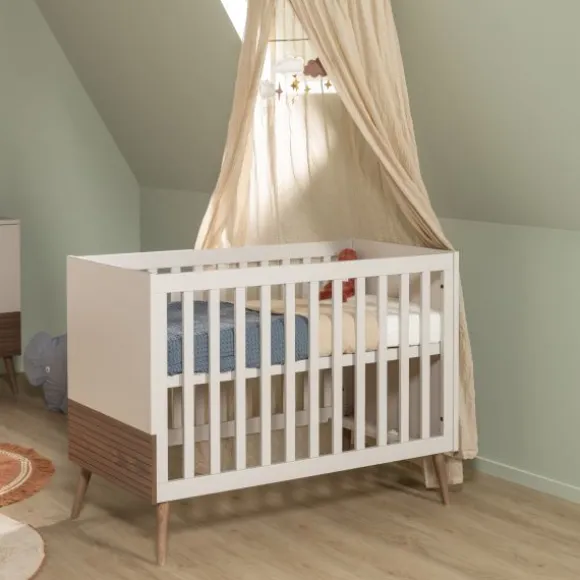 Europe Baby Sev Ledikant 70 x 140 - Oatmeal/Walnoot