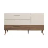 Europe Baby Sev XL Commode - Oatmeal/Walnoot