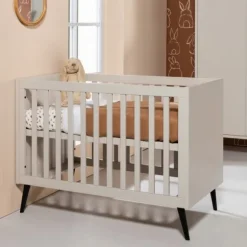 Europe Baby Sterre Babybed - Oatmeal / Zwart - 70 x 140 cm