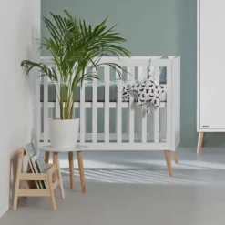 Europe Baby Sterre Babykamer Wit / Naturel | Ledikant 60 x 120 cm + Commode