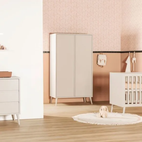 Europe Baby Sterre Babykamer Oatmeal / Oatmeal | Bed 60 x 120 cm + Commode