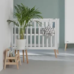 Europe Baby Sterre Ledikant - 70 x 140 cm - Wit / Naturel