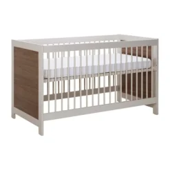Europe Baby Vittoria Babybed - Cashmere / Walnut - 60 x 120 cm