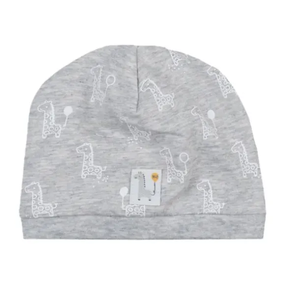 Feetje Giraffe Muts Grijs Melange