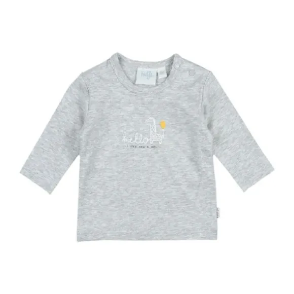 Feetje Hello Sunshine T-Shirt Lange Mouwen Grijs Melange Mt. 62