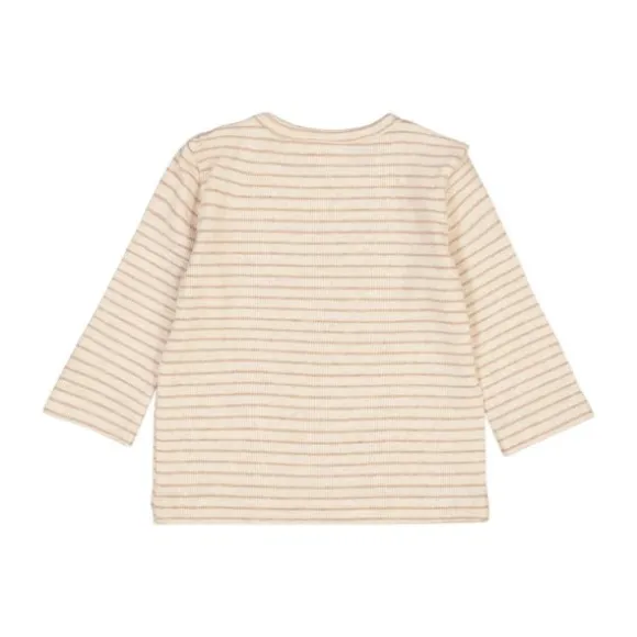 Feetje The Magic is in You Rib Longsleeve Met Streep – Mt. 50 – Taupe Melange