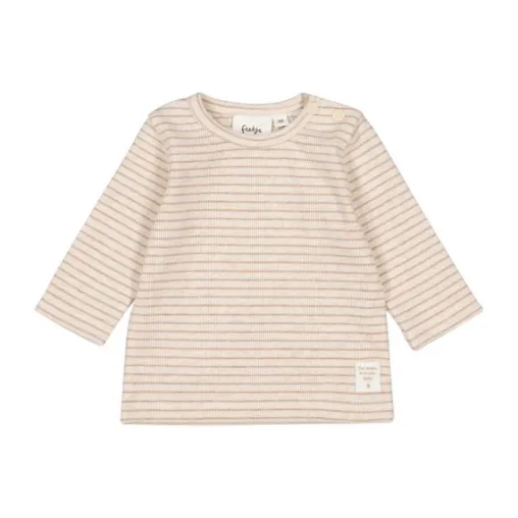 Feetje The Magic is in You Rib Longsleeve Met Streep – Mt. 50 – Taupe Melange