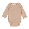 Feetje The Magic is in You Rib Wikkelromper – Mt. 74 - Taupe Melange