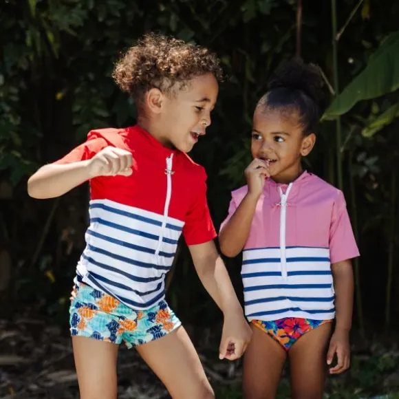 Floatee Anti-Verdrinking T-shirt Korte Mouwen - 3 Jaar - Rood